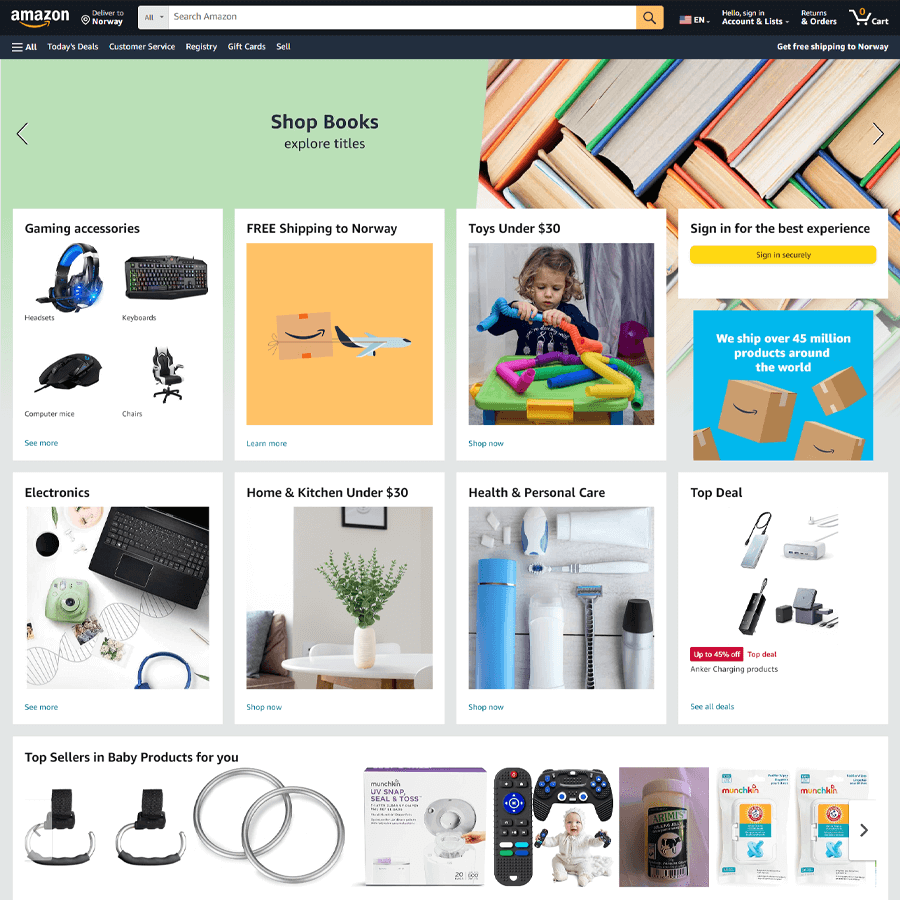 Amazon screenshot